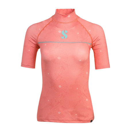 Scubapro UPF50 T-Flex Short Sleeve Women's Rash Guard - Coral