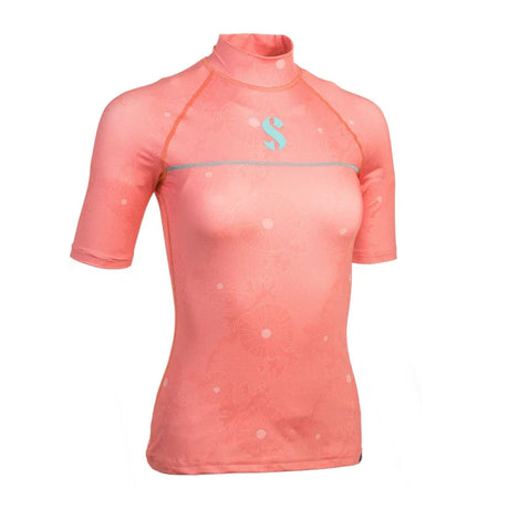Scubapro UPF50 T-Flex Short Sleeve Women's Rash Guard - Coral