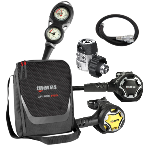 Mares Dual 15X Regulator Set with Double Console and Bag