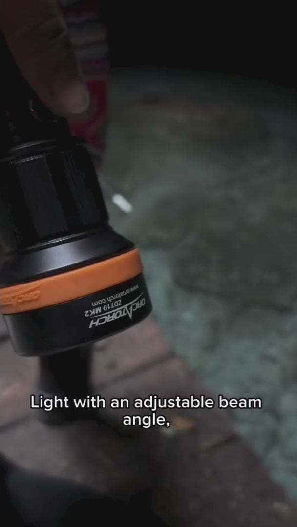 Orcatorch ZD710 MK2 Zoomable Dive Torch