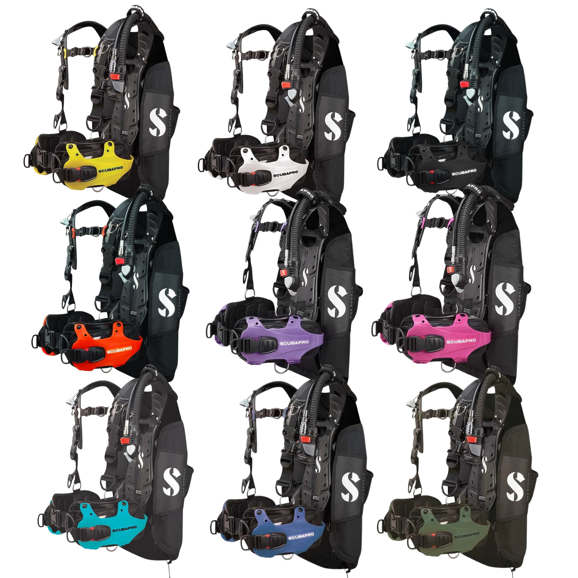 Scubapro Hydros Pro Men's BCD w/Balanced Inflator-Orange Medium