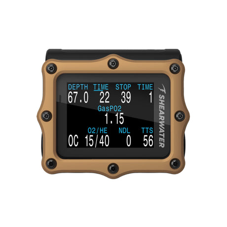 Shearwater Perdix 2 Ti Bronze Journeys Dive Computer + Swift GPS Transmitter