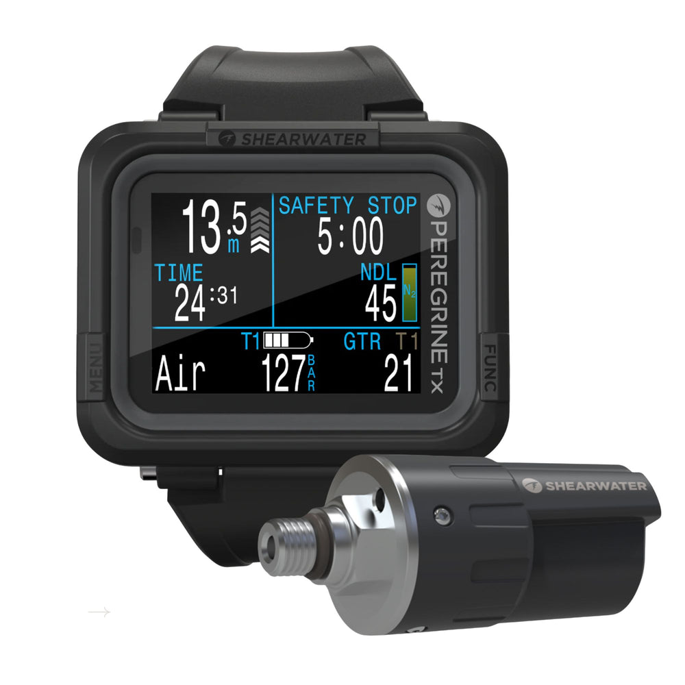 Technical Computer Dive Computer Shearwater Peregrine TX Dive Computer with Swift Transmitter – Mikes ...