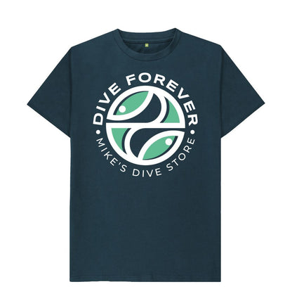 Dive Forever T-Shirt Green With White Outline