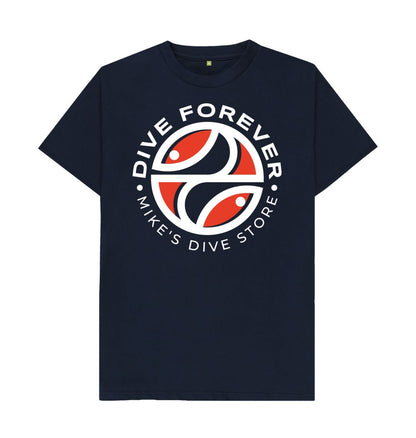 Dive Forever T-Shirt Red With White Outline