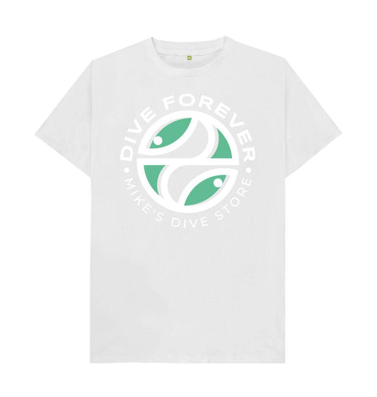 Dive Forever T-Shirt Green With White Outline