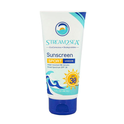 Stream2Sea Sunscreen For Body Sport - SPF 30 3oz (86ml)