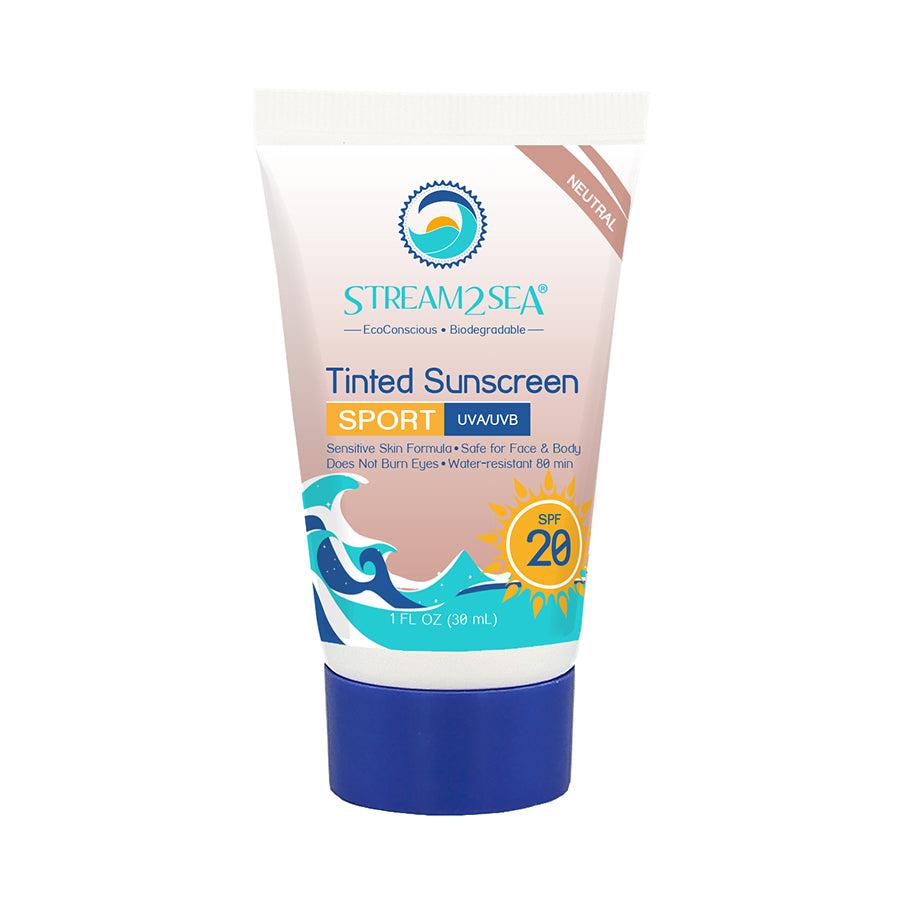 Stream2Sea Eco Tinted Sunscreen For Body Sport - SPF 30 1oz (28.5ml)